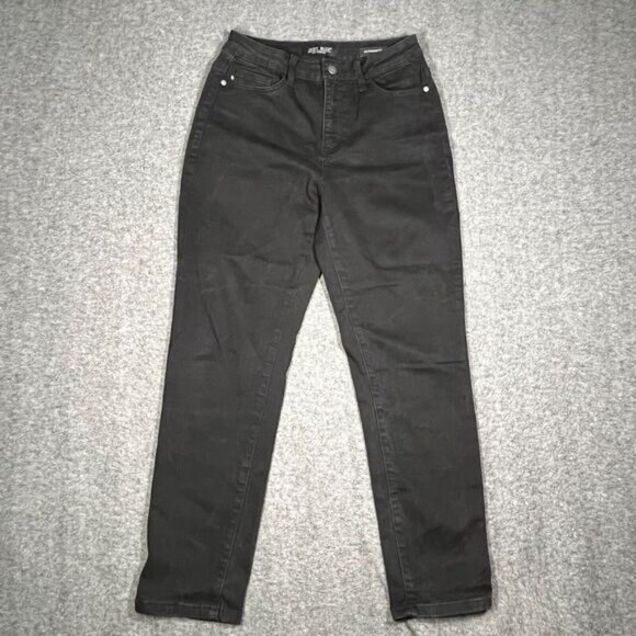 Judy Blue Boyfriend Fit Jeans Women's 7/28 Black Denim Stretch 27x27.5 Preppy - Picture 1 of 11